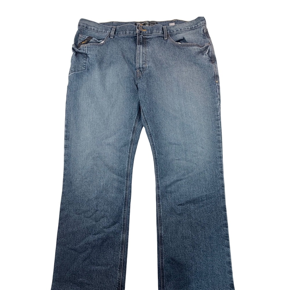 Ariat Rebar M4 Relaxed Boot Jean Mens 40x30 Blue DuraStretch Workwear Denim